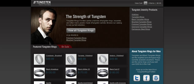 Tungsten Rings for Men