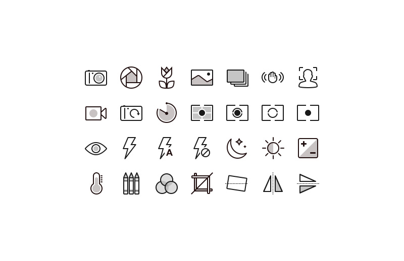 Photography-&-Camera-Function-Icons