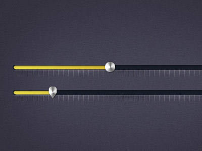 带刻度的滑动条